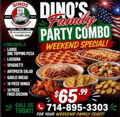 dinos party combo deal